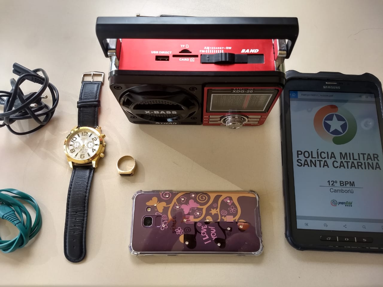 Ladrão preso com objetos furtados desafia a Polícia Militar em Balneário Camboriú