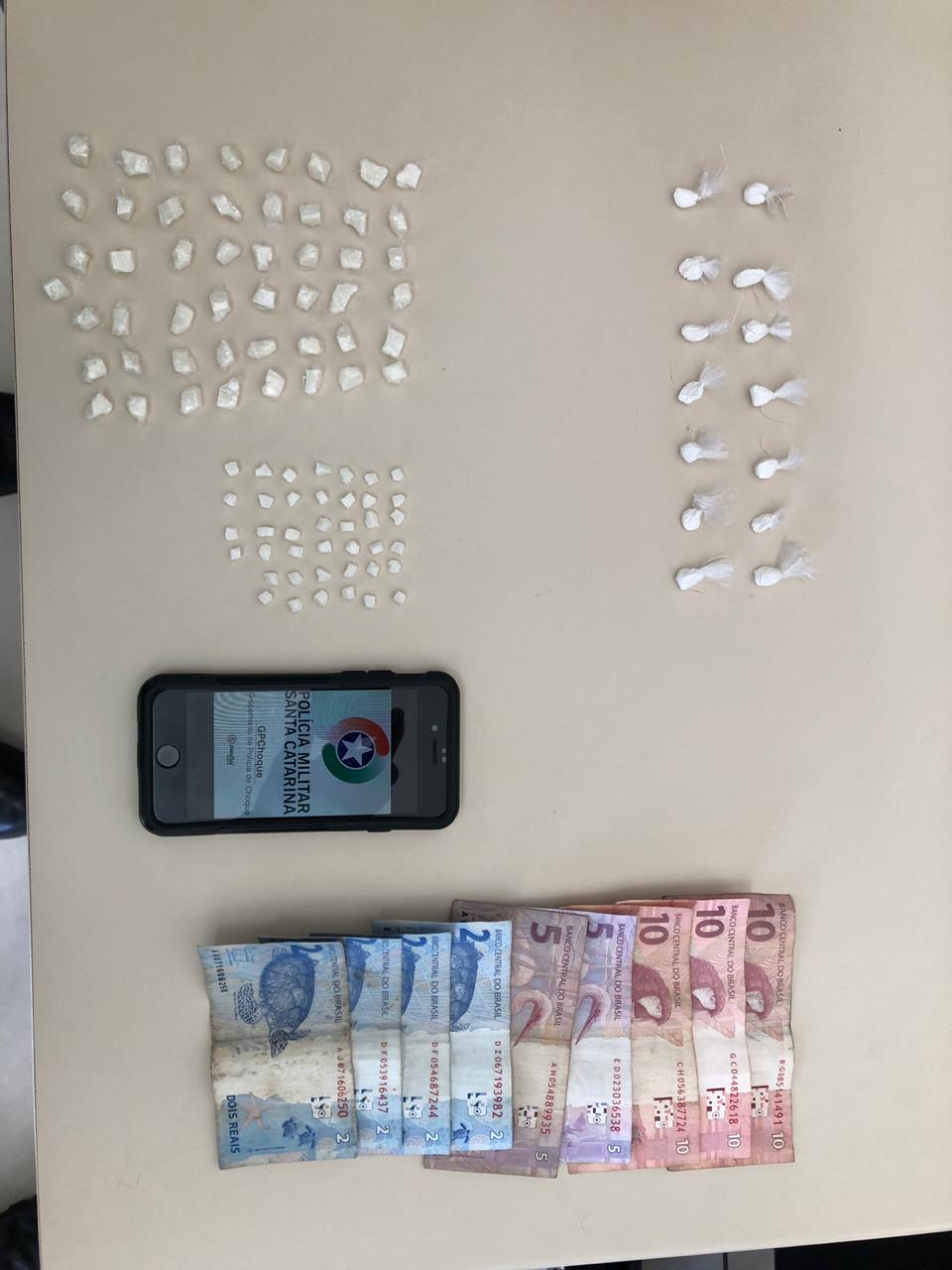 Adolescente é capturado na correria do tráfico de drogas em São José