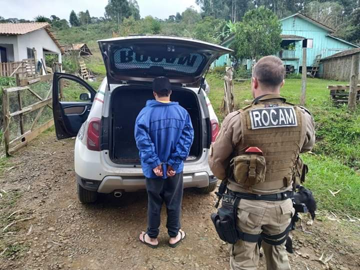 Jovem que matou mulher em Canoinhas é capturado em Timbó Grande