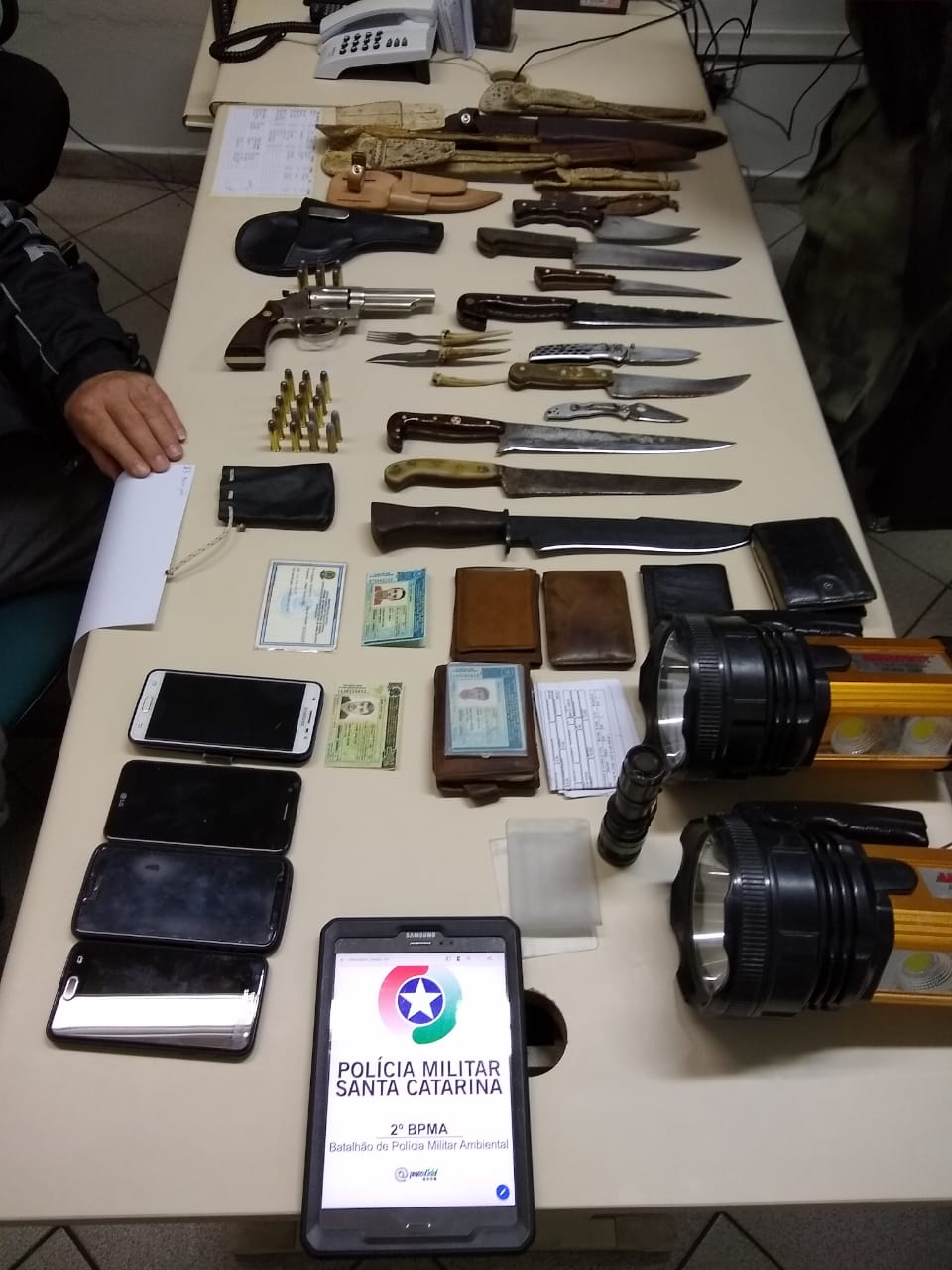 Polícia Ambiental captura homens armados em Água Doce, SC