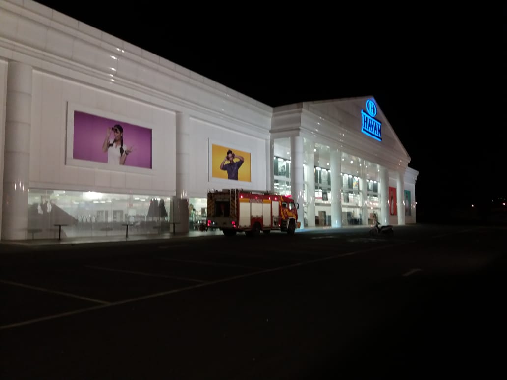 Loja de conveniência da Havan de Porto União quase  pega fogo