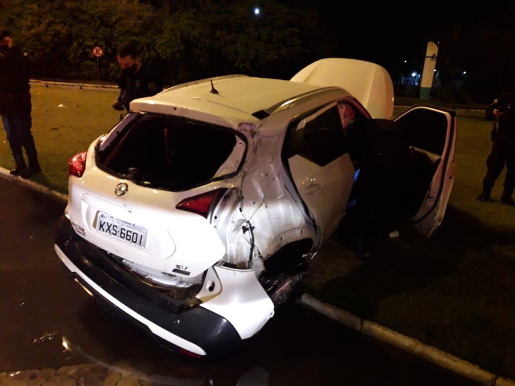 Golpistas que agiam na Capital sofrem acidente na Ponte Pedro Ivo