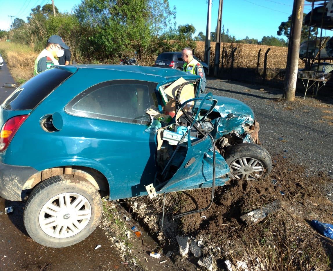 Condutor do Celta era procurado pela Justiça