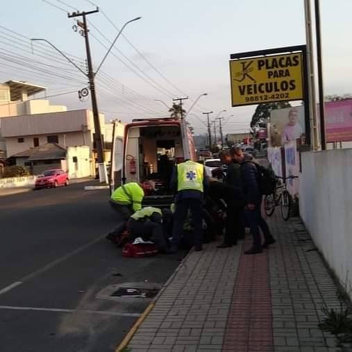 Corpo de Bombeiros atende acidente em Porto União