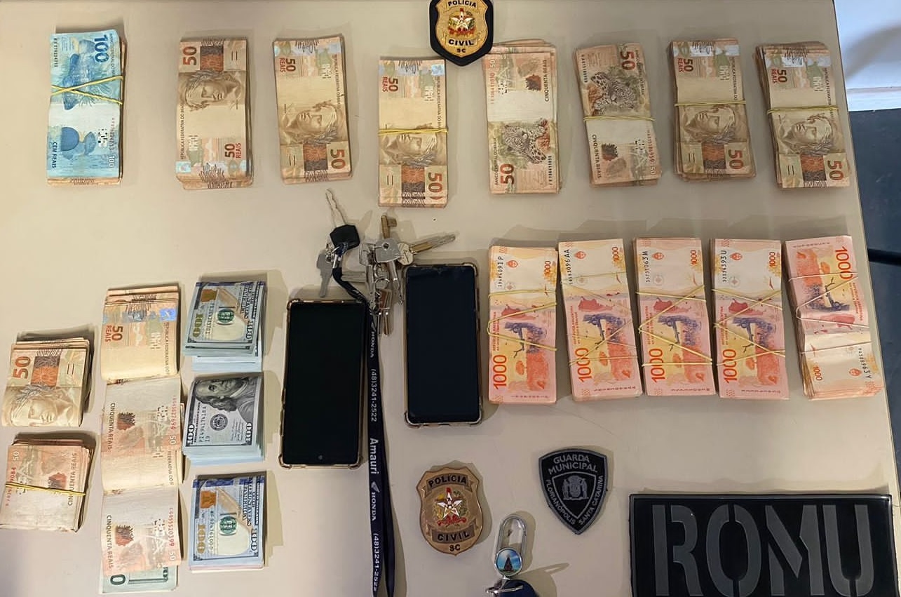 Cambistas argentinos são presos em Canasvieiras, Florianópolis