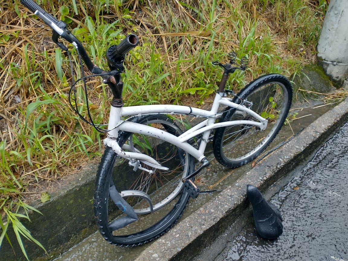 Ciclista sofre acidente no Morro da Lagoa em Florianópolis